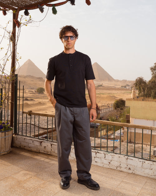 pleated trouser.
